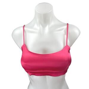 Cynthia Rowley Pink Sleeveless Camisole Tank Athletic Sports Bra Crop Top Sz XS